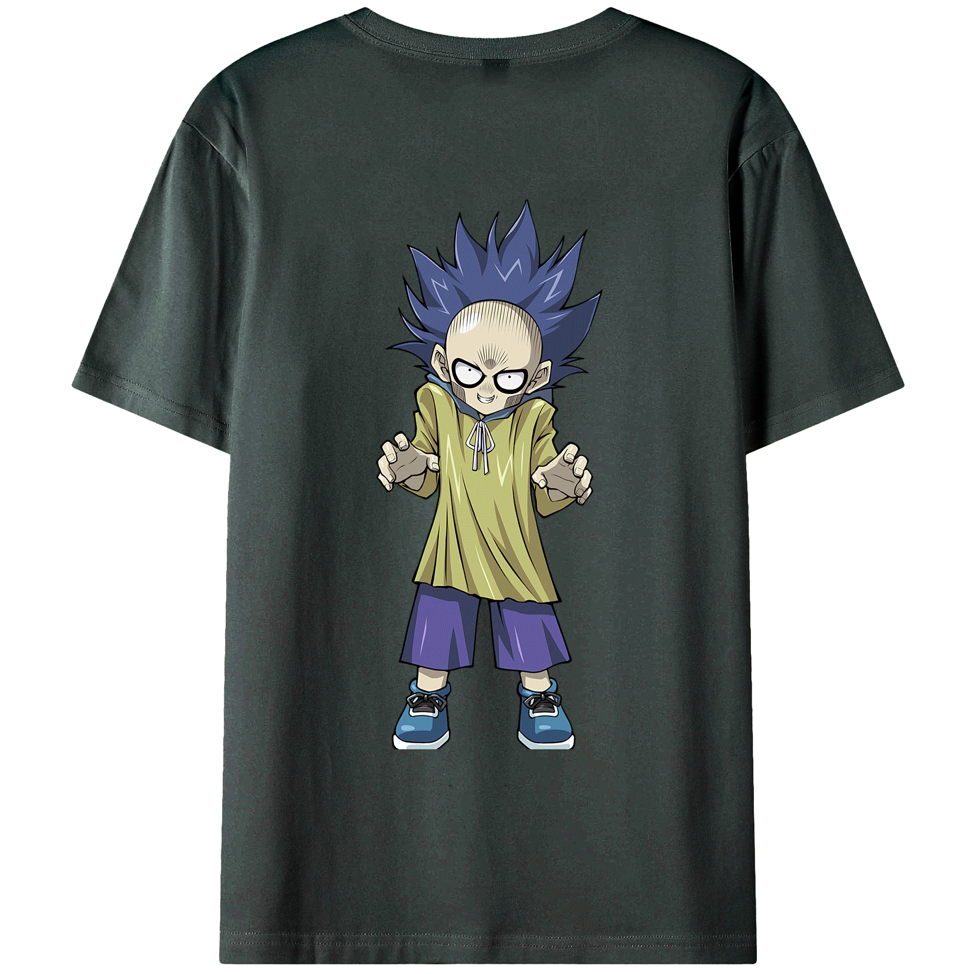 （画像用） 遊☆戯☆王 Yu-Gi-Oh! 綿100％ メンズ半袖Tシャツ（バックプリント） 通気性